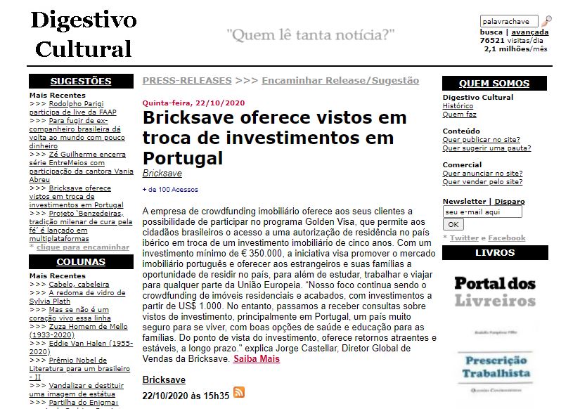 Swift Partner oferece vistos em troca de investimentos em Portugal
