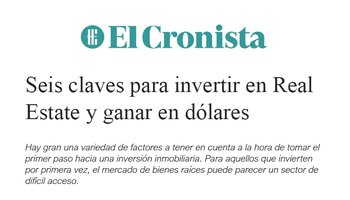 6 Keys to Invest in Real Estate and Earn Returns in USD