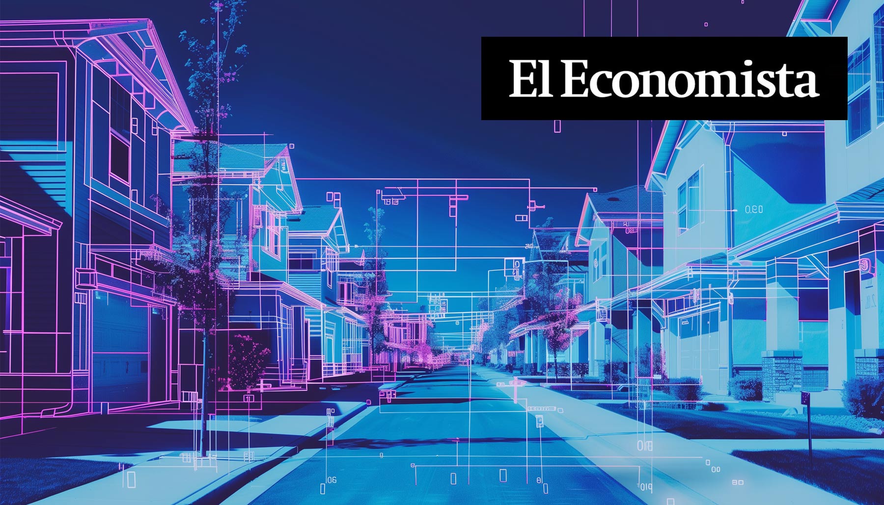 Representação abstrata da nova ferramenta de busca de imóveis da Bricksave em ação